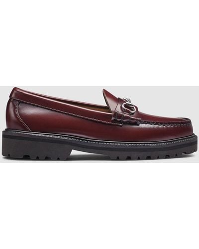 G.H. Bass & Co. Lincoln Bit Super Lug Weejuns Loafer Shoes - Purple