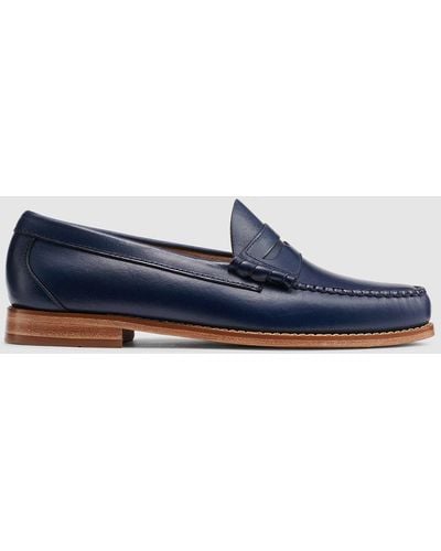 G.H. Bass & Co. Larson Pull-up Weejuns Loafer Shoes - Blue