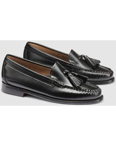 G.H. Bass & Co. Estelle Tassel Weejuns Loafer Shoes - Black