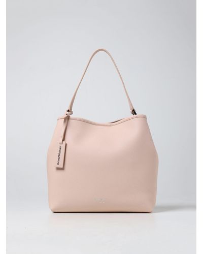 Emporio Armani Myea Tote Bag In Synthetic Leather - Pink