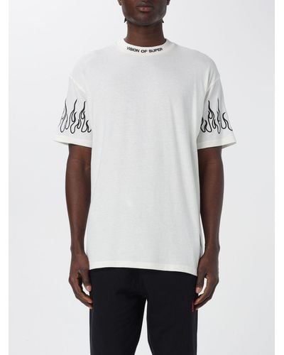 Vision Of Super T-shirt in cotone con ricami - Bianco