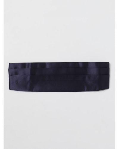 Emporio Armani Cintura Tuxedo in seta - Blu