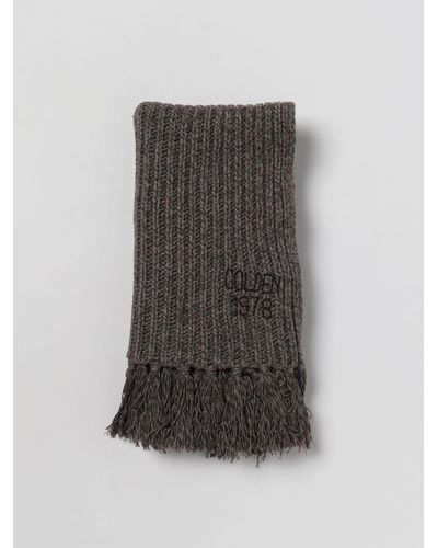 Golden Goose Scarf In Wool And Cashmere Blend - Grey