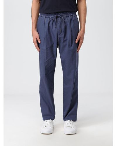 Tommy Hilfiger Trousers In Stretch Cotton - Blue