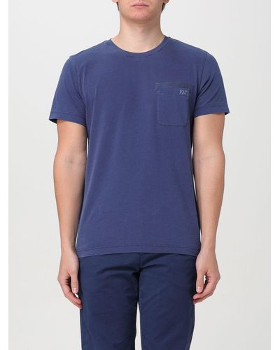 Fay T-shirt in jersey con taschino - Blu