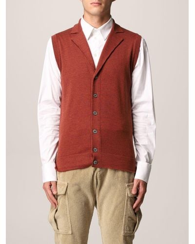 Eleventy Knitted Vest - Red
