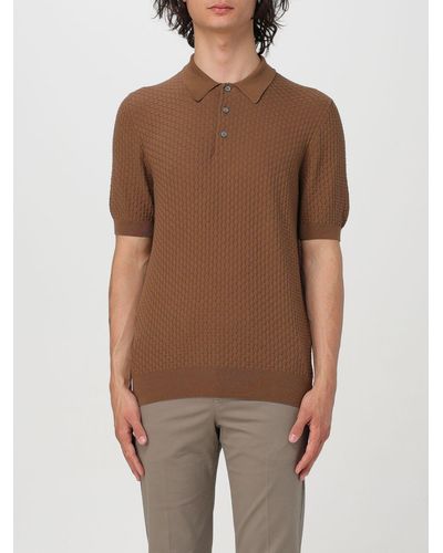 Tagliatore Polo Shirt - Brown