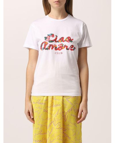 Giada Benincasa T-shirt "ciao Amore Club" - White