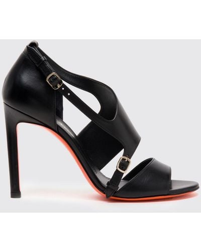 Santoni Heeled Sandals - Black