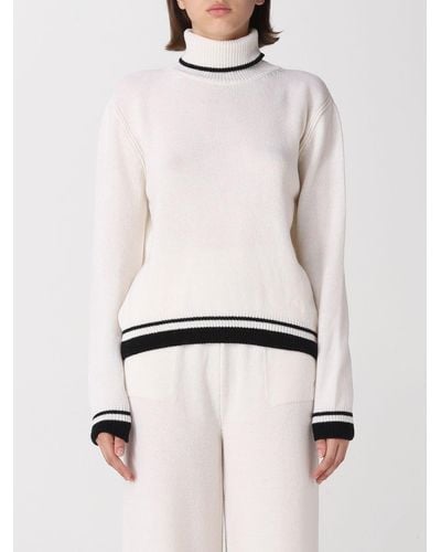 MSGM Sweater In Wool And Cashmere - Natural