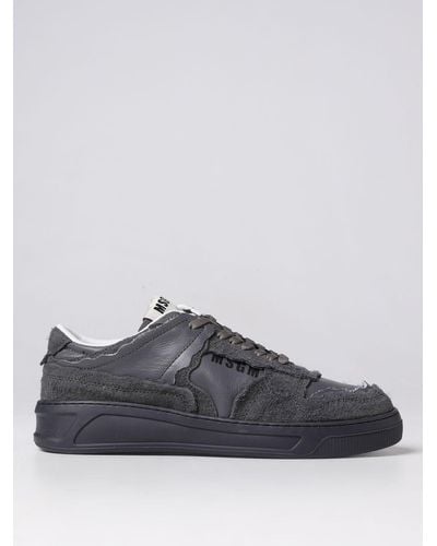 MSGM Acbc X Trainers In Leather And Repet - Grey