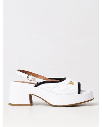 Via Roma 15 Heeled Sandals - White