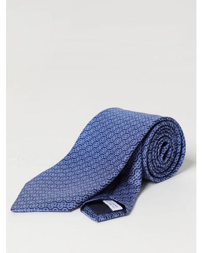 Ferragamo Cravatta in seta - Blu