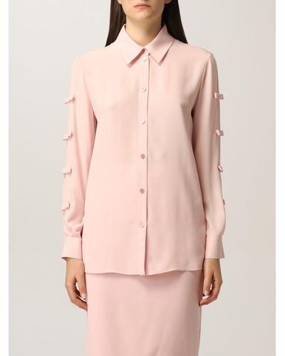 Boutique Moschino Moschino Boutique Shirt In Crêpe De Chine - Pink