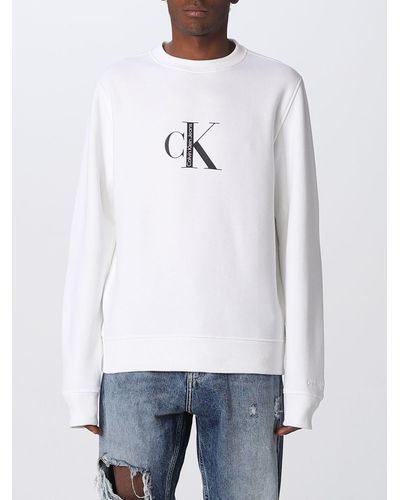 Calvin Klein Calvin Klein Ck Crewneck Sweatshirt - White