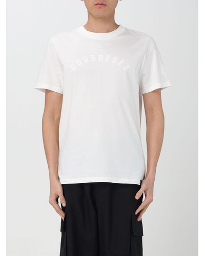 Courreges T-shirt in cotone - Bianco