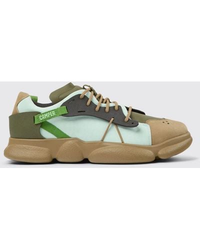 Camper Sneakers Twins in pelle scamosciata e gomma - Verde