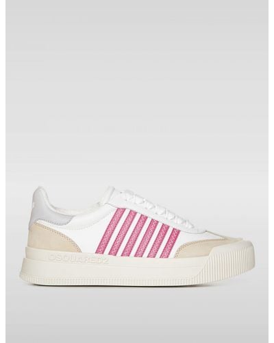 DSquared² Sneakers New Jersey in pelle - Rosa