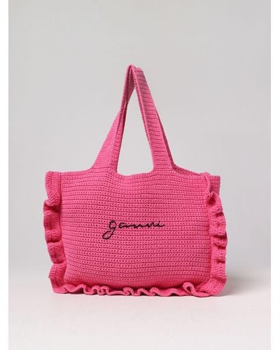 Ganni Shoulder Bag - Pink