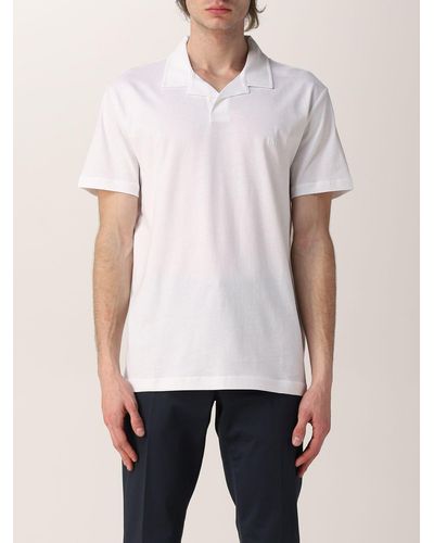 Fay Polo Shirt With Embroidered Logo - White