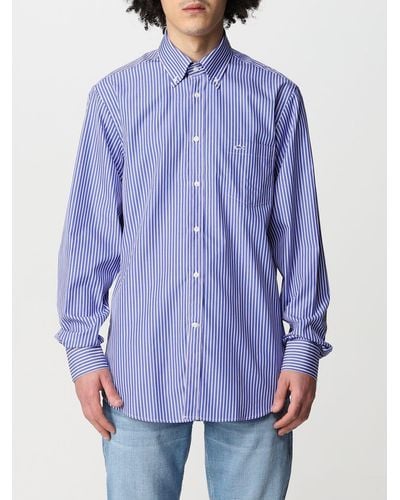 Paul & Shark Camicia in cotone a righe - Blu