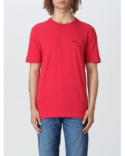 BOSS T-shirt in cotone - Rosso