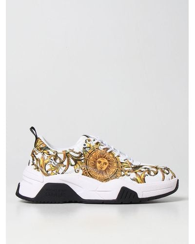 Versace Trainers In Leather - Multicolour