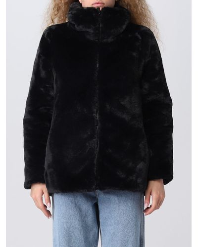 Save The Duck Fur Coats - Black