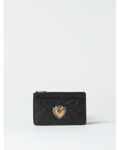 Dolce & Gabbana Devotion Credit Card Holder In Nappa - White