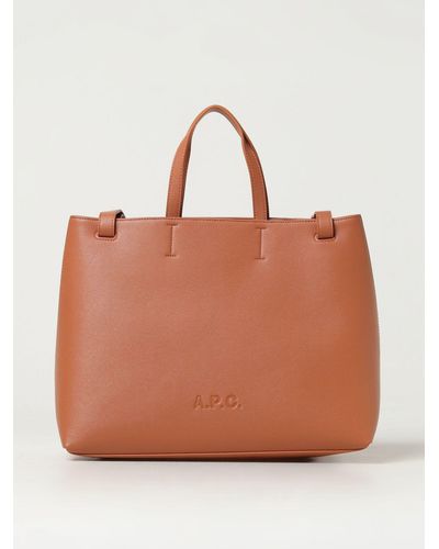 A.P.C. Tote Bags - Orange