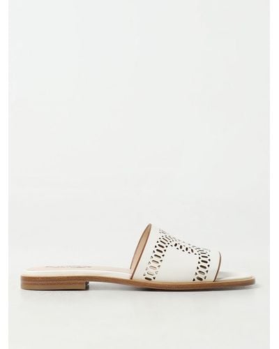 Tod's Flat Sandals - White