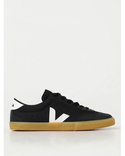 Veja Sneakers Volley in canvas e pelle - Nero