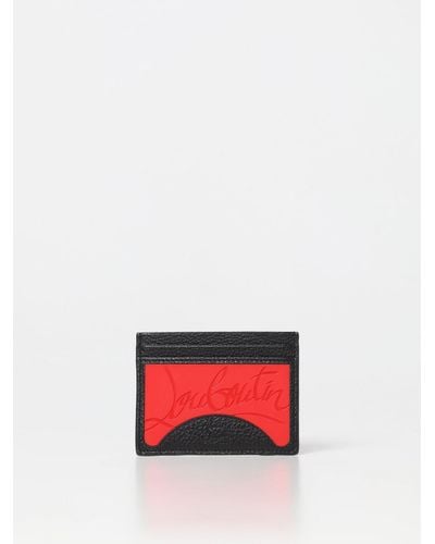 Christian Louboutin Louboutin Kios Christian Credit Card Holder In Grained Leather