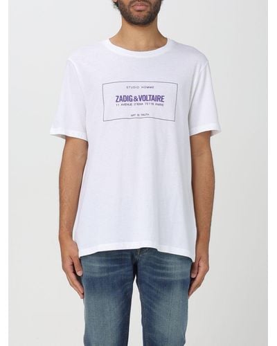 Zadig & Voltaire 'ted' T-shirt With Logo, - White