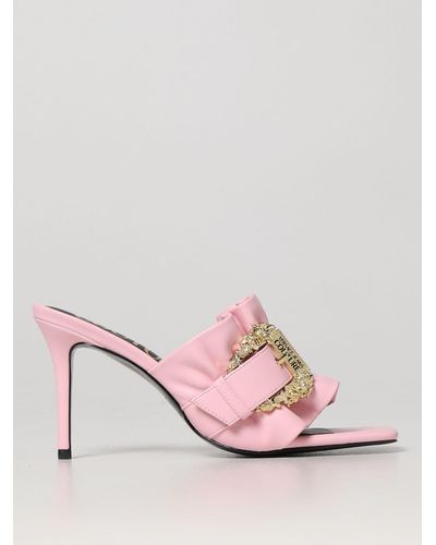 Versace Heeled Sandals - Pink
