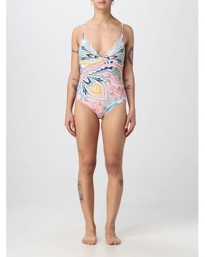 Etro Swimsuit With All-over Paisley Sunburst Print - Multicolor