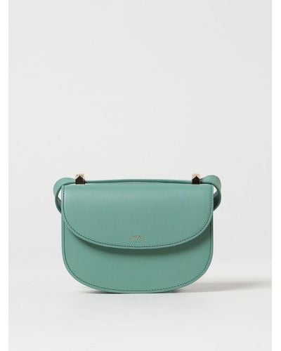 A.P.C. Genève Leather Bag - Green