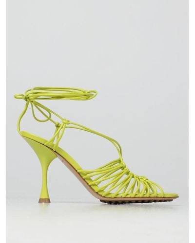 Bottega Veneta Shoes > sandals > high heel sandals - Jaune