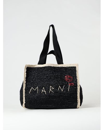 Marni Tote Bags - Black