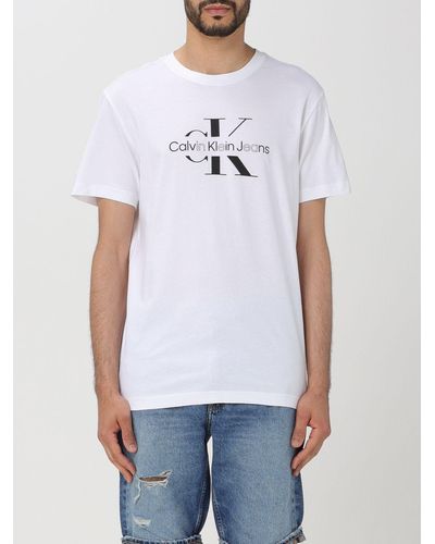 Ck Jeans T-shirt in cotone - Bianco