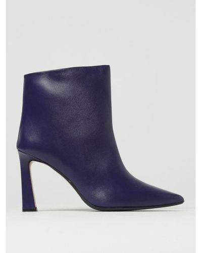 Anna F. Flat Ankle Boots - Blue
