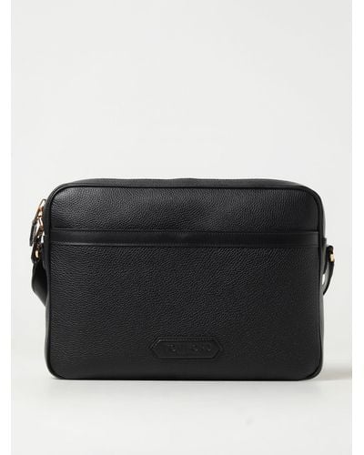 Tom Ford Bag In Grained Leather - Black