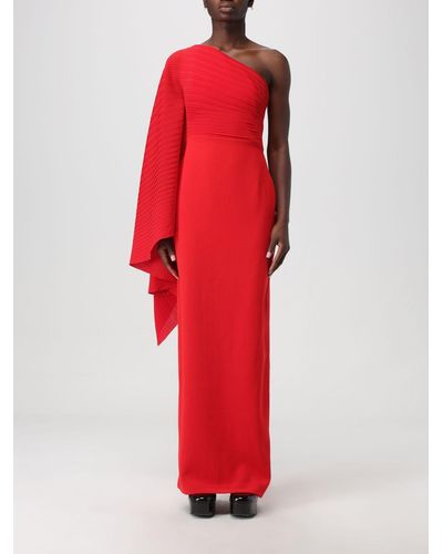 Solace London Lillia One-shoulder Maxi Dress - Red