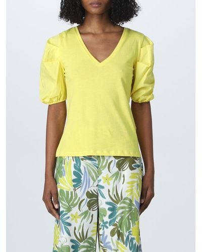 Liu Jo T-shirt in jersey di cotone - Giallo