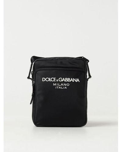 Dolce & Gabbana Borsa in nylon con logo - Nero