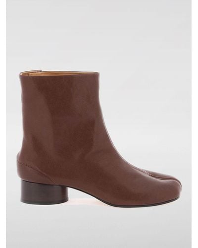 Maison Margiela Flat Ankle Boots - Brown
