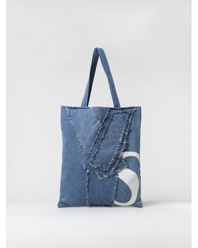 Yohji Yamamoto Tote Bags - Blue