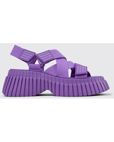 Camper Flat Sandals - Purple