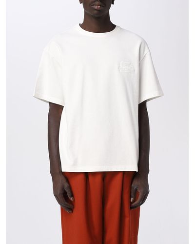 Etro Cotton T-shirt With Embroidery - White