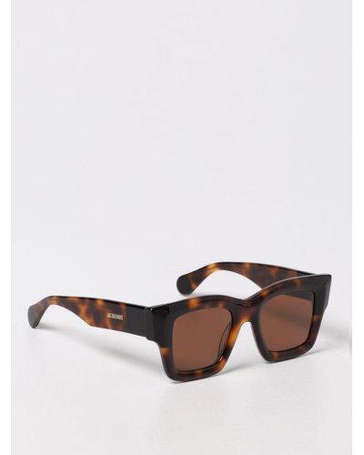 Jacquemus Sunglasses In Tortoiseshell Acetate - Multicolour